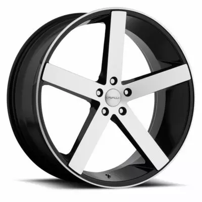 CLV-5 - 5x115, Gloss Black & Machined, 15, 24, 5, 9