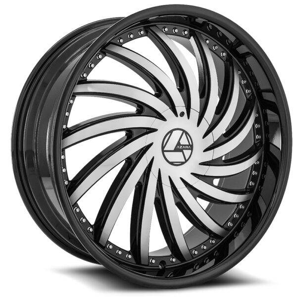 AZA-508 - 6x135/6x139.7, Gloss Black & Machined, 23, 30, 6, 9.5