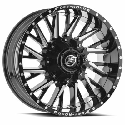 XF-226 - 5x127/5x139.7, Gloss Black & Milled, -76, 26, 5, 14