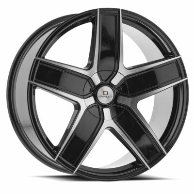 CLVC31 - 5x100/5x114.3, Gloss Black & Machined, 35, 18, 5, 8