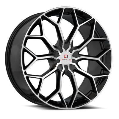 CLV-44 - BLANK 5x/6x, Gloss Black & Machined, 5, 26, B, 9.5
