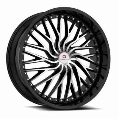 CLV-43 - 5x115/5x120, Gloss Black & Machined, 34, 24, 5, 9