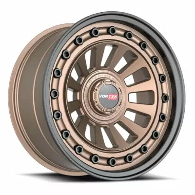 VRD-702 - Blank 8x, Matte Bronze Black Bolts / Lip, -12, 20, B, 9.5