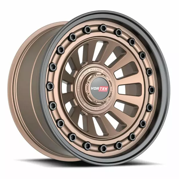 VRD-702 - Blank 8x, Matte Bronze Black Bolts / Lip, -12, 20, B, 9.5